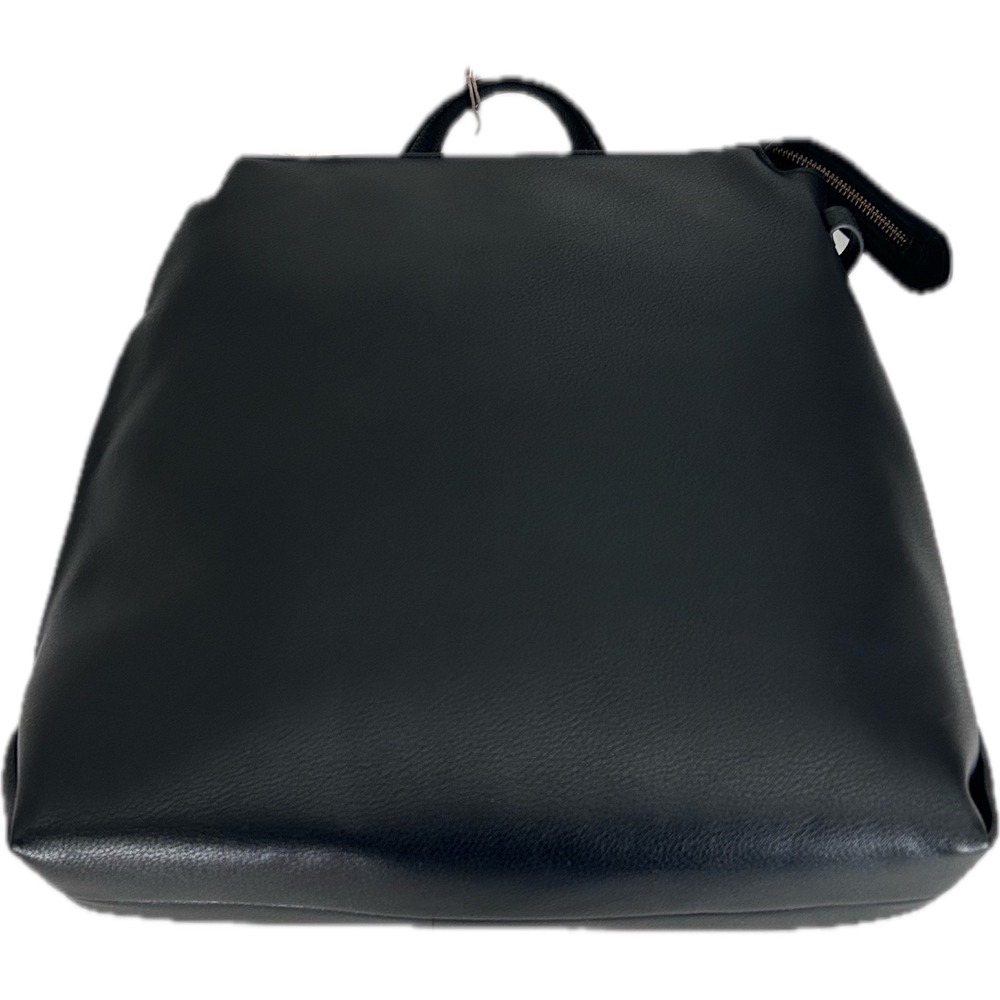 A New Day Square Laptop Backpack Women OS Black NEW Faux Leather 13in Sleeve